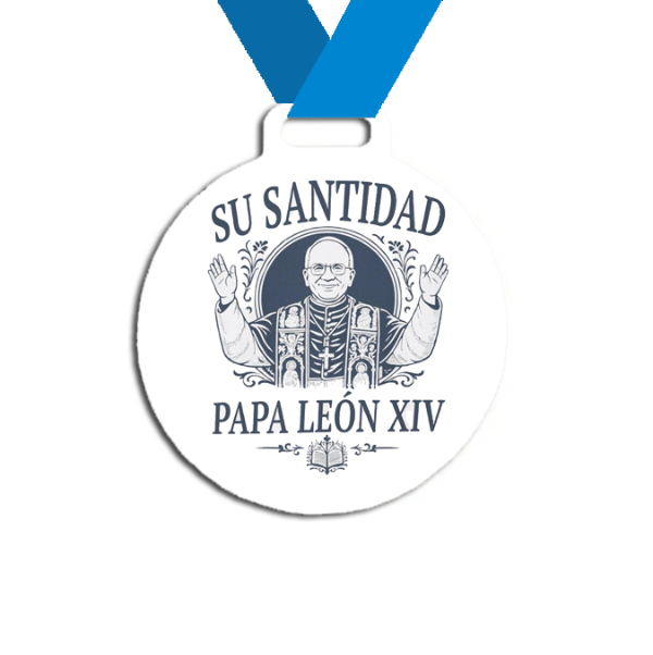 Producto - Medalla Plastica Personalizada visita Papa León XIV #16 - 7