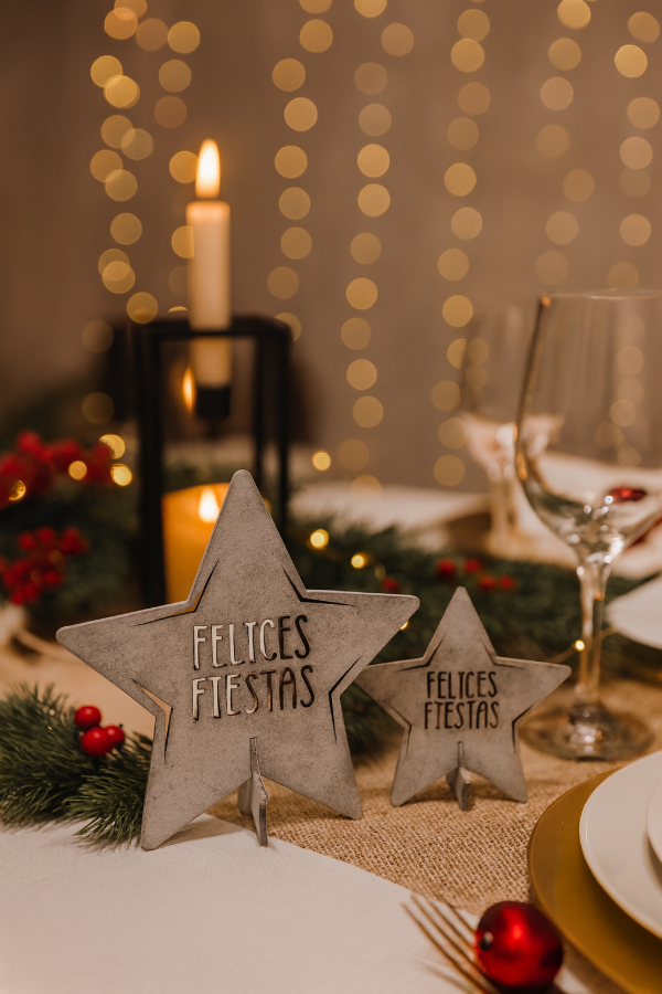 Producto - Estrella Deco para mesa navideña