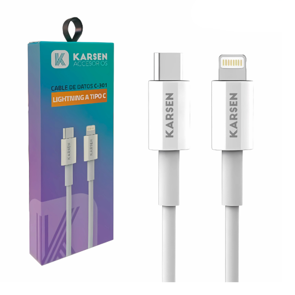 Producto - Cable Lightning (Iphone) a Tipo C KARSEN