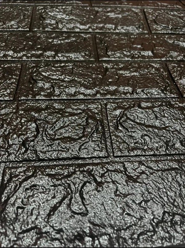 Producto - Placa autoadhesiva ladrillo negro 3D 70x77 cm - 1