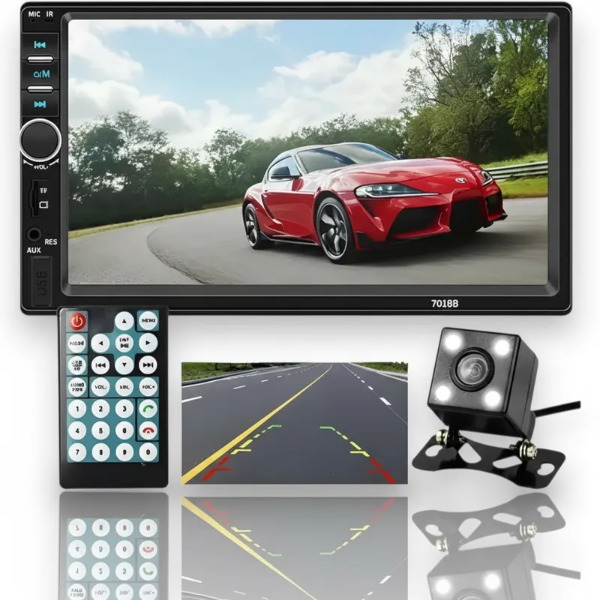 Producto - Estereo Doble Din Pantalla Tactil Mirrorlink Camara Reversa