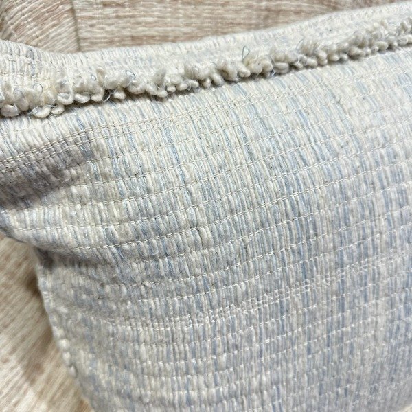 Producto - Almohadón tejido al telar celeste - 1