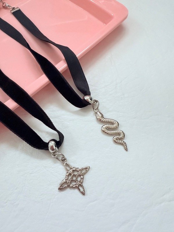 Producto - Choker cinta terciopelo dije colgante