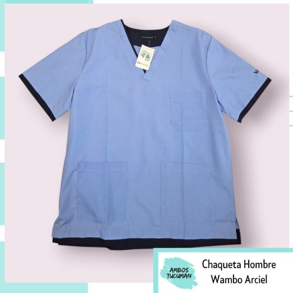 Producto - Chaqueta Wambo Arciel (Celeste detalle Azul)