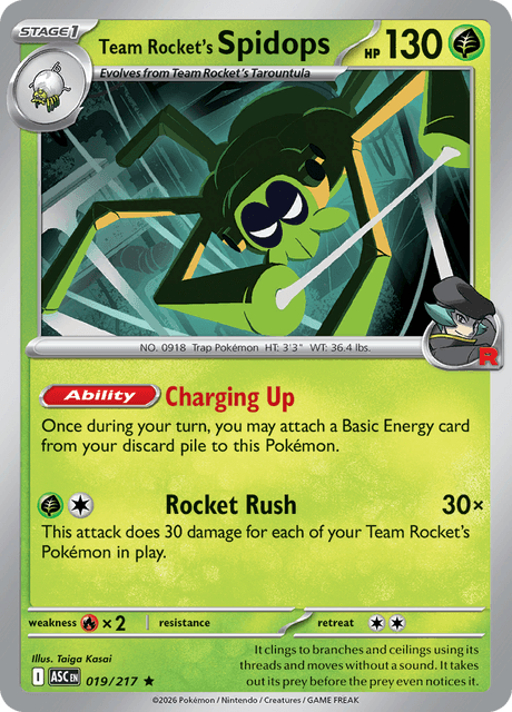 Producto - Team Rocket's Spidops - 019/217