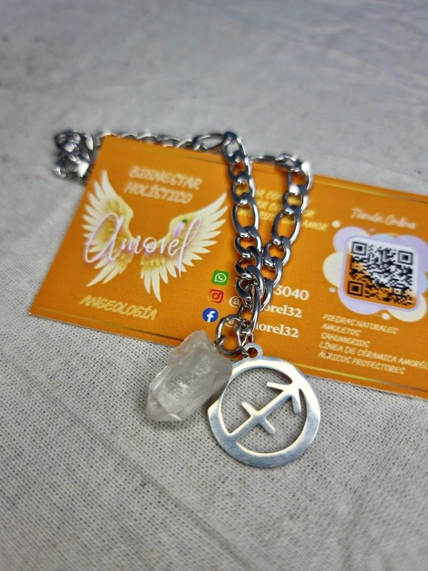 Producto - Pulsera Sagitario Cuarzo Cristal