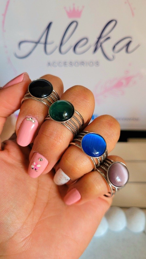 Producto - Anillo regulable redondo de acero quirúrgico - 0