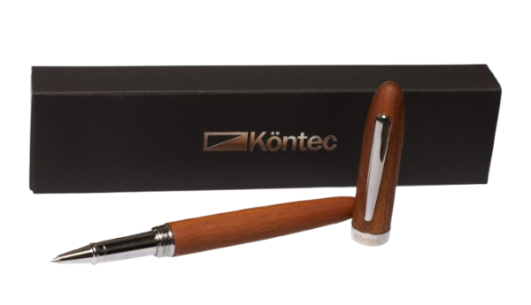 Producto - Pluma Estilográfica Köntec  Madera Natural Nogal