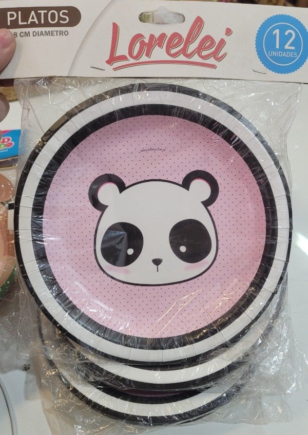 Producto - PLATOS PANDA X12