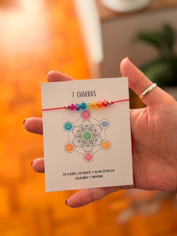 Producto - Pulsera 7 chakras rojo