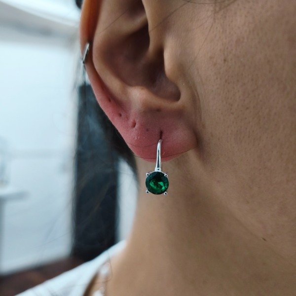 Producto - Aro zarcillo verde (#1638) - 1