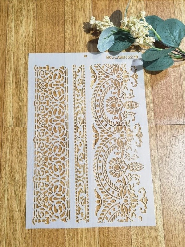 Producto - St 5279 de 20x30 cm Stencil Puntilla