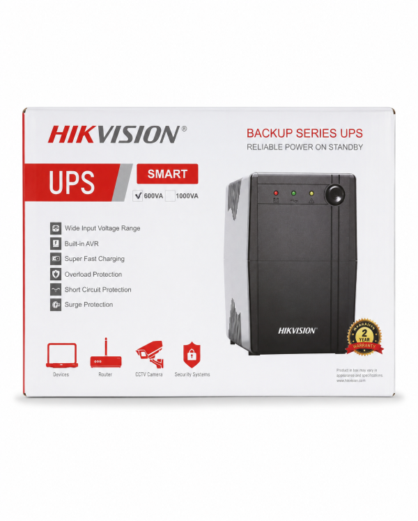 Producto - UPS Hikvision Smart Backup Series 600VA / 360W
