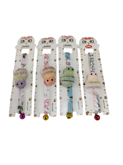 Producto - Collar gato regulable con peluche x 12 u.