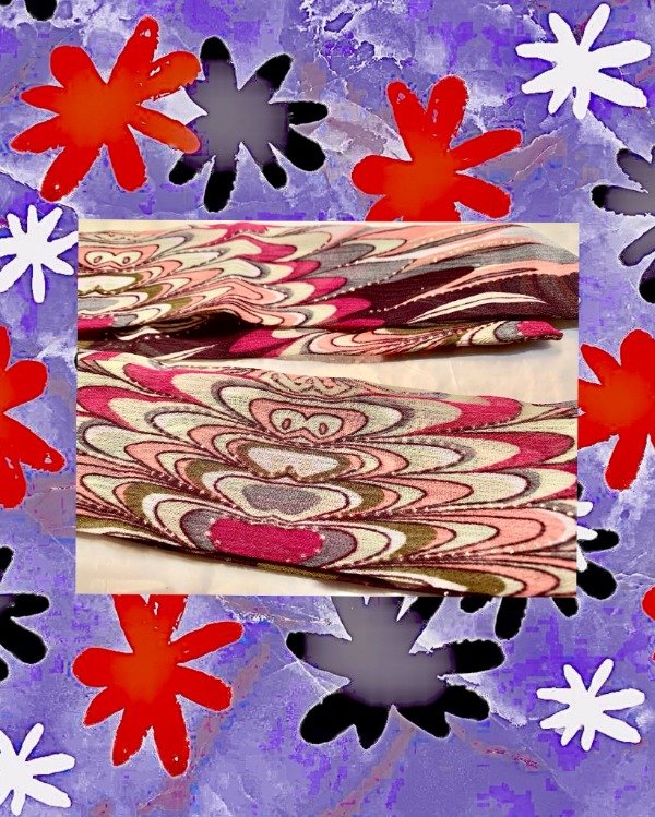 Producto - Pañuelo fino p/vincha diseño hippie Oscuro