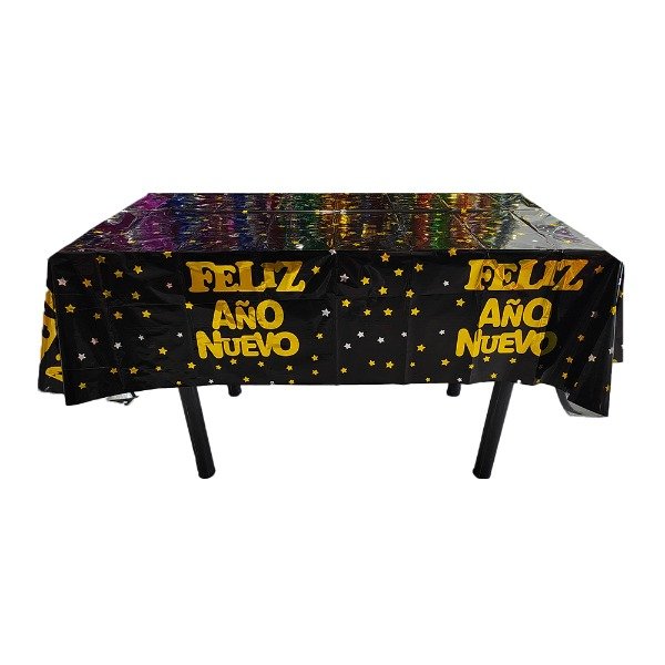 Producto - Mantel negro. Felíz Año Nuevo