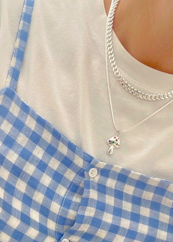 Producto - Collar Cadena Plateada