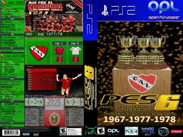 Producto - PES 6 TORNEO NACIONAL 1967-1977-1978 (INDEPENDIENTE)