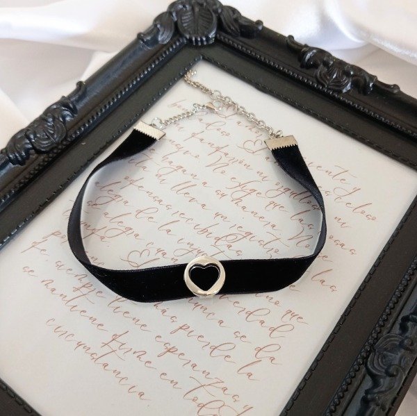 Producto - Choker Corazon Black