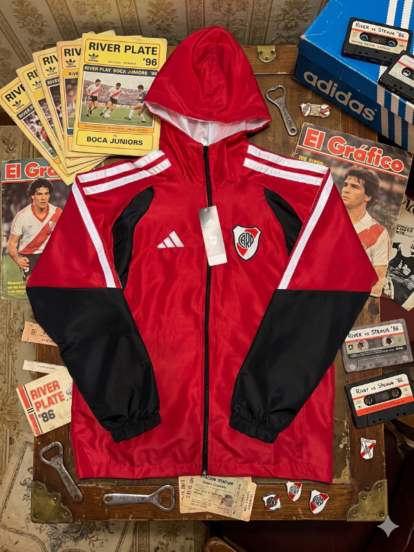 Producto - Campera Rompeviento River Plate - Edición Rojo (Temporada 2026/27)