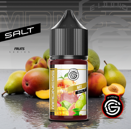 Producto - MADNESS SALT MIX ICE (PERA DURAZNO GUAYAVA MANGO FRIO) 30ML 25ML