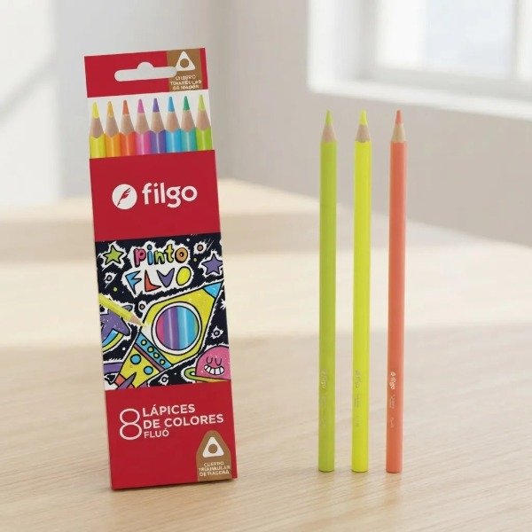 Producto - Lapices de Color Filgo X 8 Fluo PN401 E8 FLU - 0