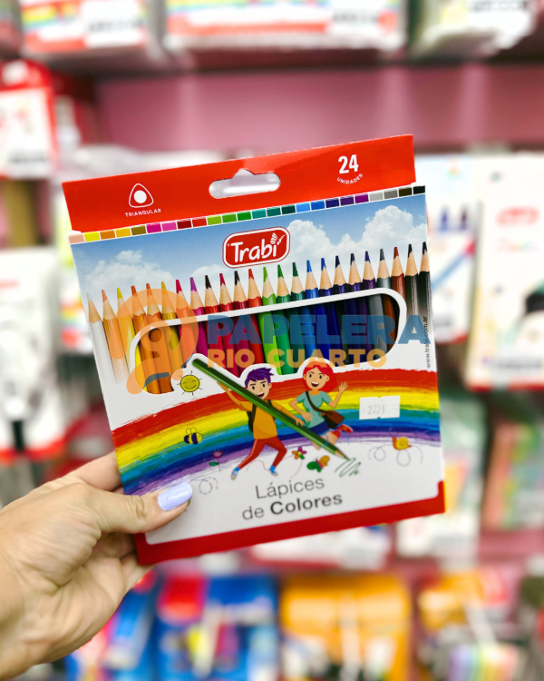 Producto - LAPIZ DE COLOR TRABI X24 L
