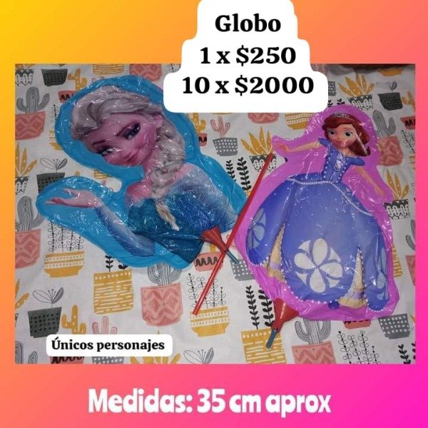 Producto - Globo Frozen o princesa x10