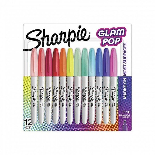 Producto - MARCADOR SHARPIE GLAM POP BLISTER X 12 COLORES