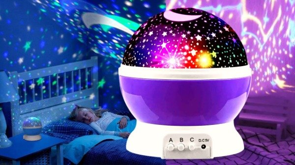 Producto - Velador Estrellas ROSA y Violeta