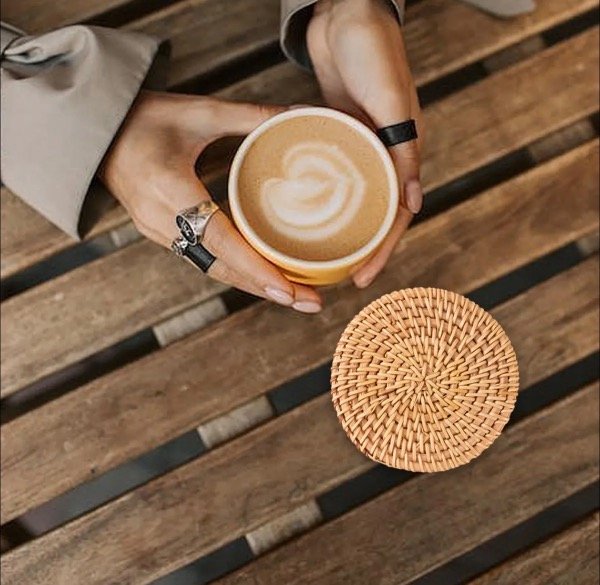 Producto - Posa vaso rattan x 6