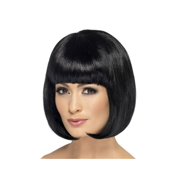 Producto - Peluca corta negra (25cm)