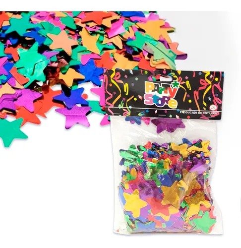 Producto - CONFETTI METAL ESTRELLAS MULTICOLOR X50GS BOL-ES