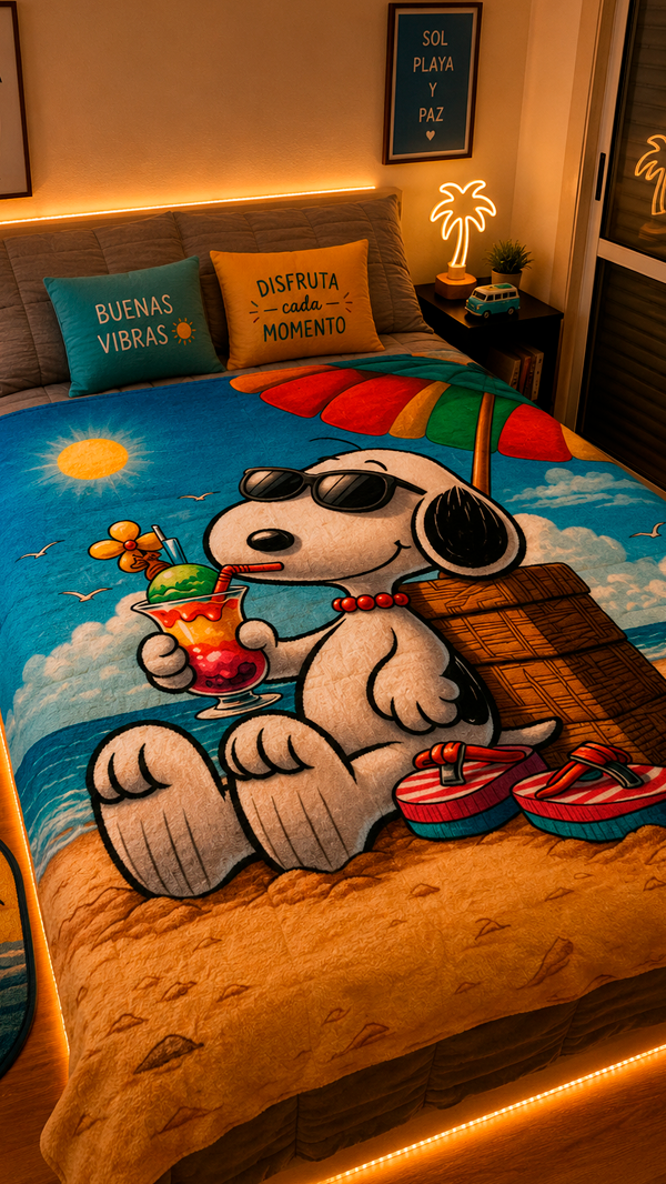 Producto - Manta micropolar Snoopy dos plazas