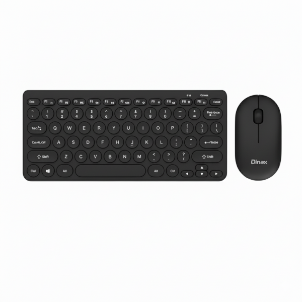 Producto - Kit Teclado + Mouse Inalambrico Dinax Link 78 Teclas Color Negro