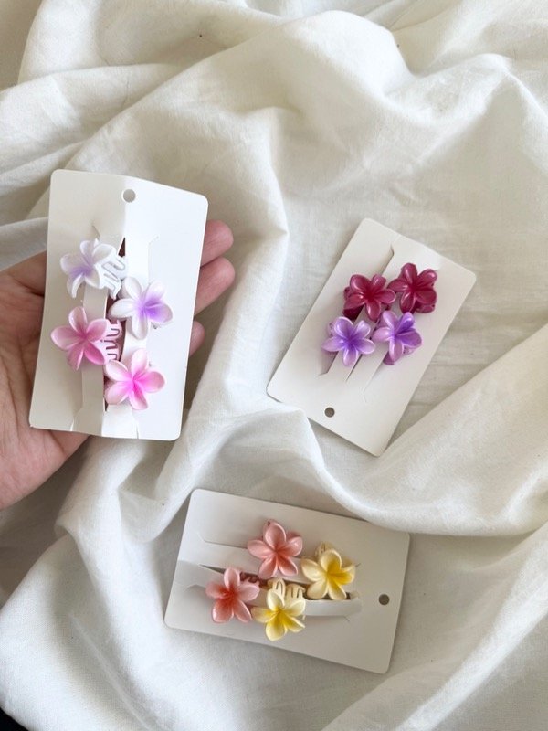 Producto - 19) broches flores set x4
