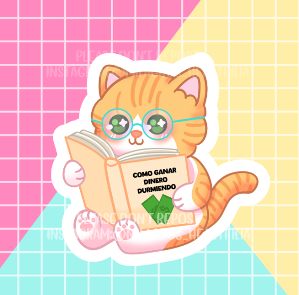 Producto - Sticker Michi busca fortuna
