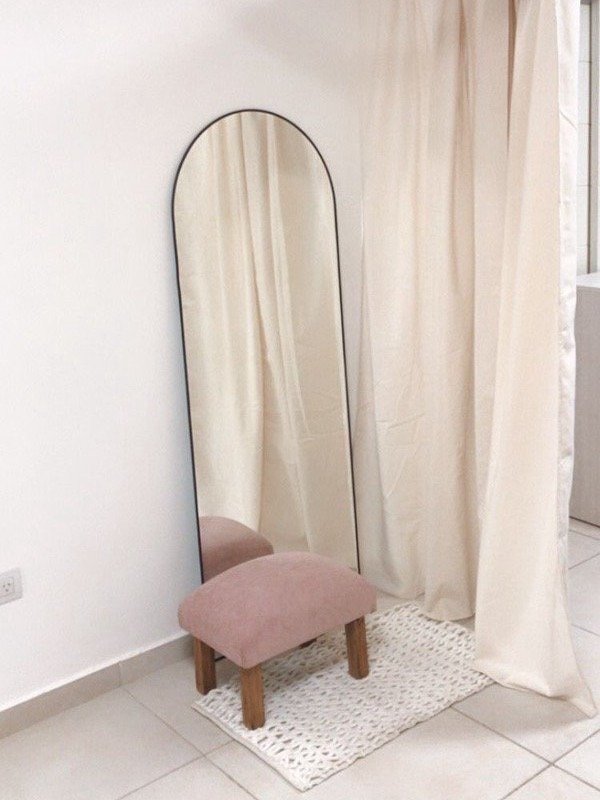 Producto - Espejo medio punto marco pvc - medidas grandes