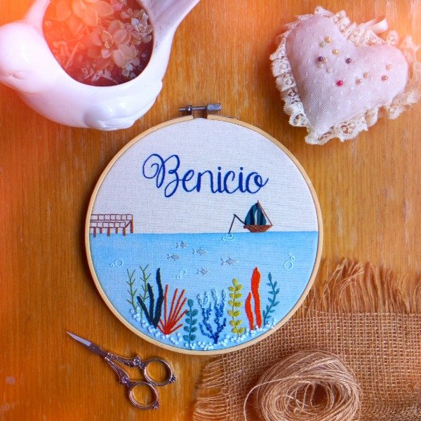 Producto - BIENVENIDO BEBÉ - MODELO MAR Y VELERO