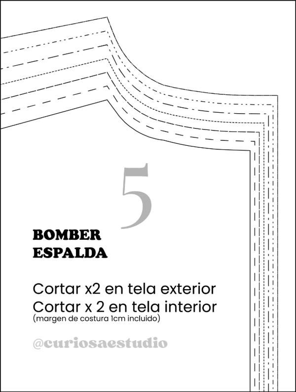Producto - Bomber - Molde digital + Guía de costura - PDF descargables - 2