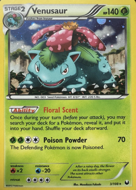 Producto - Venusaur (3/108) [Black and White: Dark Explorers] Cosmos Holo