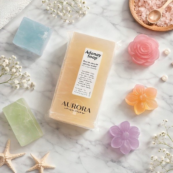 Producto - BARRA GLICERINA ÁMBAR TRASLÚCIDA 1kg