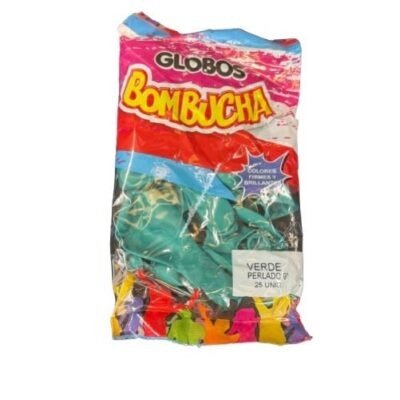 Producto - Globo Perlado 9" x25 Unidades VERDE