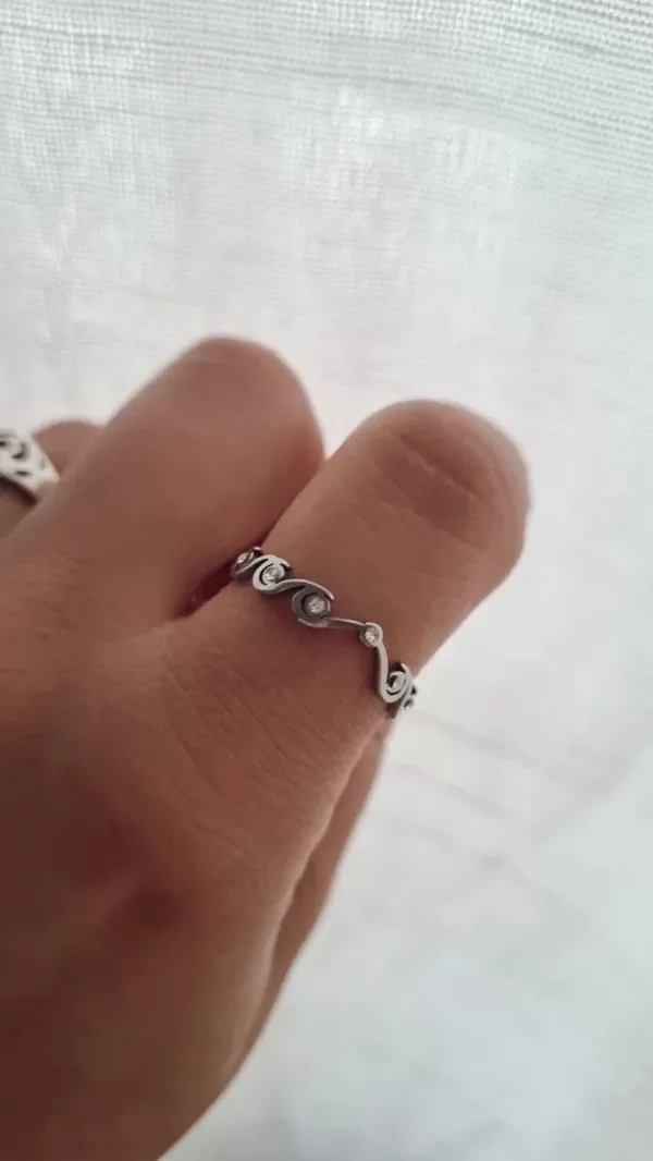 Producto - Anillo olitas con strass AQ
