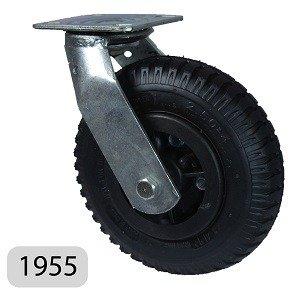 Producto - Rueda Neumática con Llanta Plástica y Soporte Giratorio 210mm - RH1955