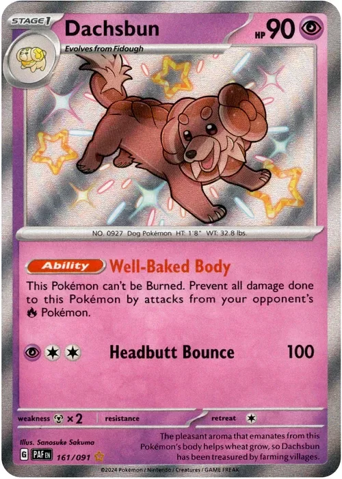 Producto - Dachsbun - 161/091 - Paldean Fates - Holo