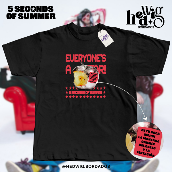Producto - Remera 5SOS Bite The Apple #1 - DTF
