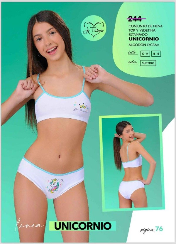 Producto - CONJUNTO NENA UNICORNIO T 16 - 18 X 12