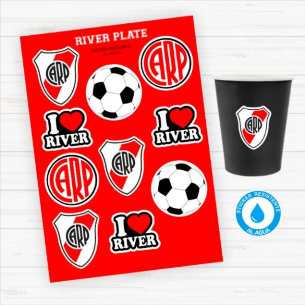 Producto - Sticker Silueta Resistentes al Agua "River"