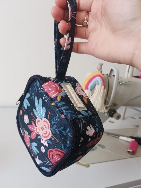 Producto - Estuche box mini Florcitas azul
